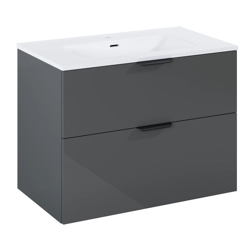 Skapis ar izlietni ekoline 80 antracīta