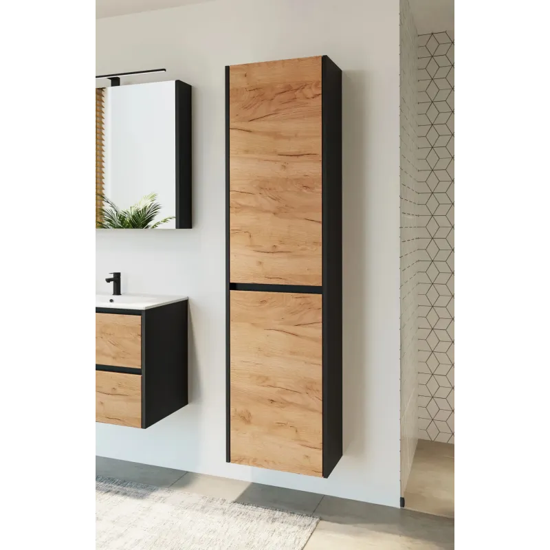 Skapis saimn.vann.su42dl-4 blck-gold oak