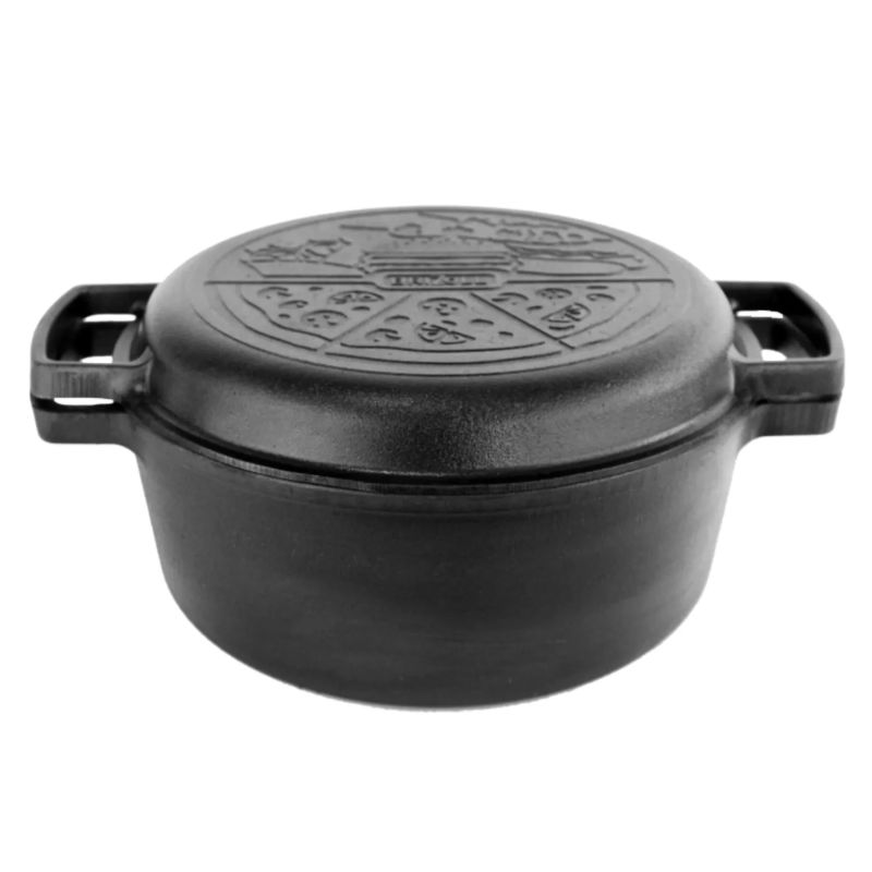 Katls čuguna 6l ar vāks-panna 28cm