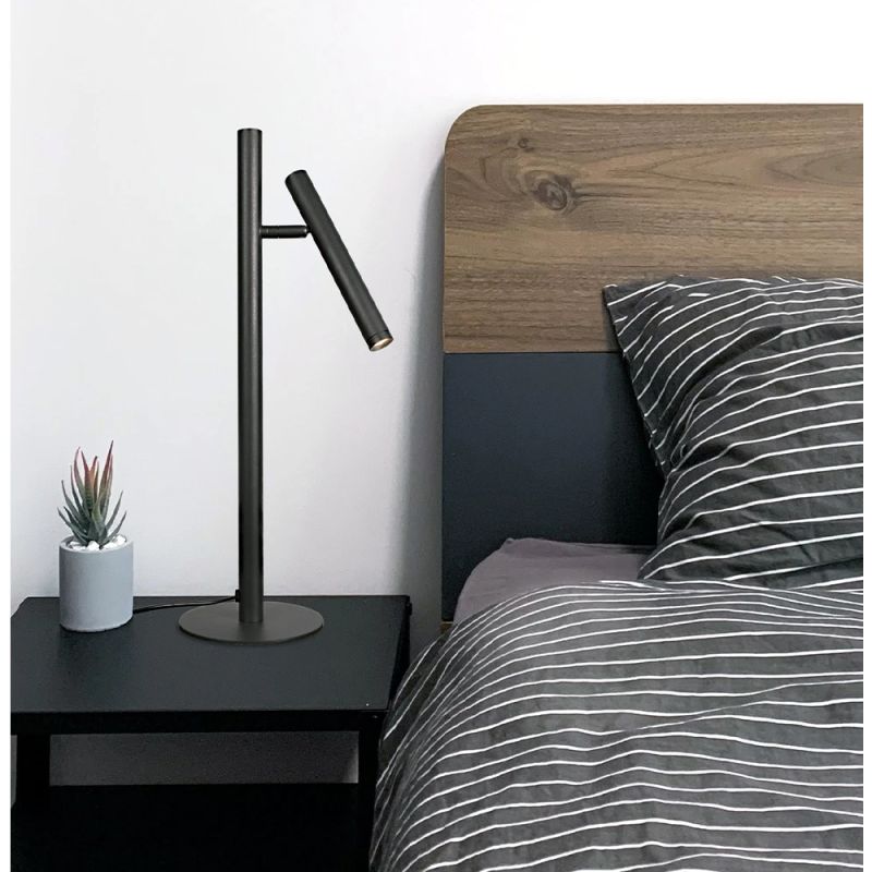 Lampa galda corso 6w 3k melna