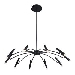 Lampa piekaramā secret 10x5w 3k melna