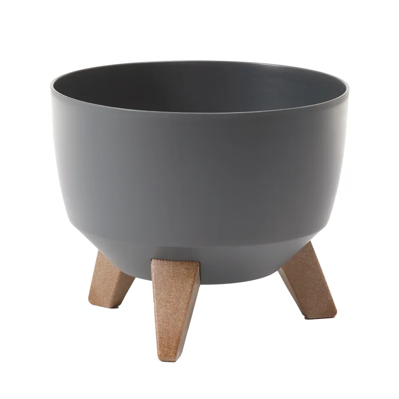 Puķu pods Lamela Roma 797-82, plastmasa, tumši pelēks