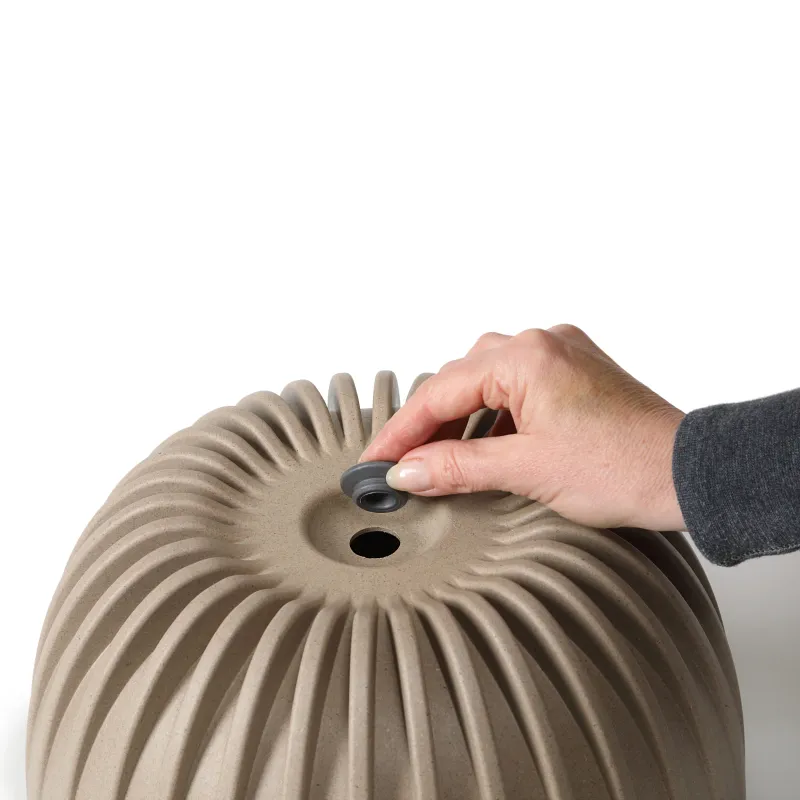 Puķu pods Lamela Mira 933-85, plastmasa, gaiši brūna