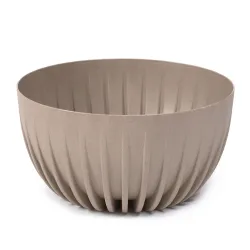 Puķu pods Lamela Mira 934-85, plastmasa, gaiši brūna