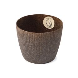 Puķu pods Lamela Eco Coffee 674-86, plastmasa, 19 cm x 19 cm, brūna krās.