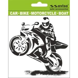 Auto uzlīme šosejas motocikls 13x12cm