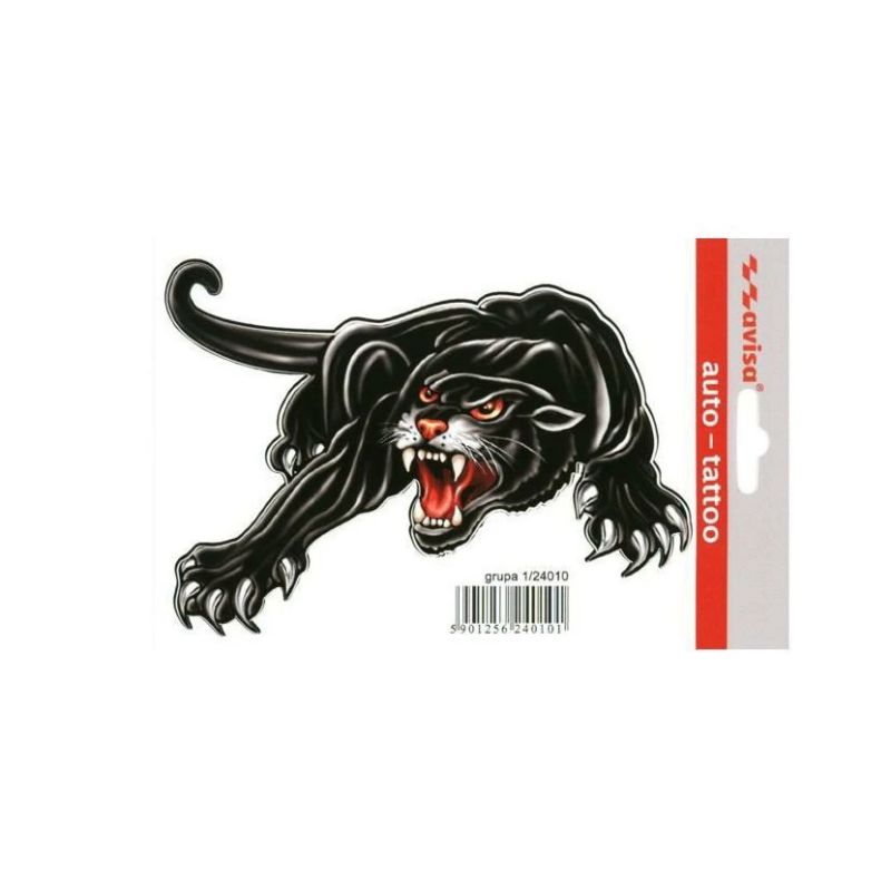 Auto uzlīme pantēra 15.5x11cm