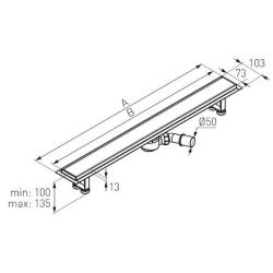 Kanāls dušas ol80 80cm