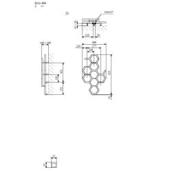 Водяной полотенцесушитель Terma Hex, heban цв., 48.6 см x 122 см, 346 Вт