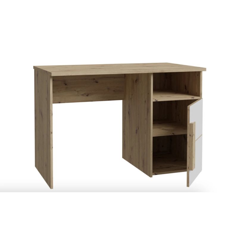 Рабочий стол со шкафом Domoletti Clif LBLT21-C804, дубовый-белый