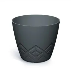 Gėlių vazonas Prosperplast ARECO DARE200-446U, plastikinis, pilka sp.