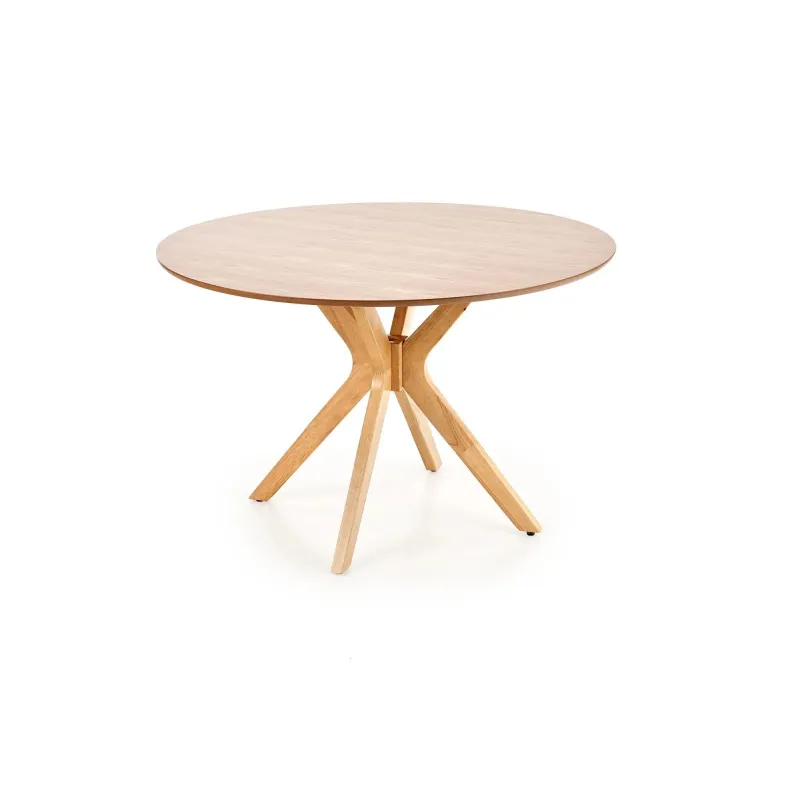 Stalas Nicolas, ąžuolo sp., 120 cm x 120 cm x 77 cm