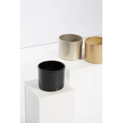 Цветочный горшок Domoletti, керамика, черный цв.