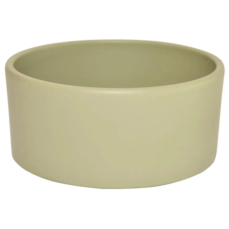 Gėlių vazonas Domoletti, keramika, žalia sp.