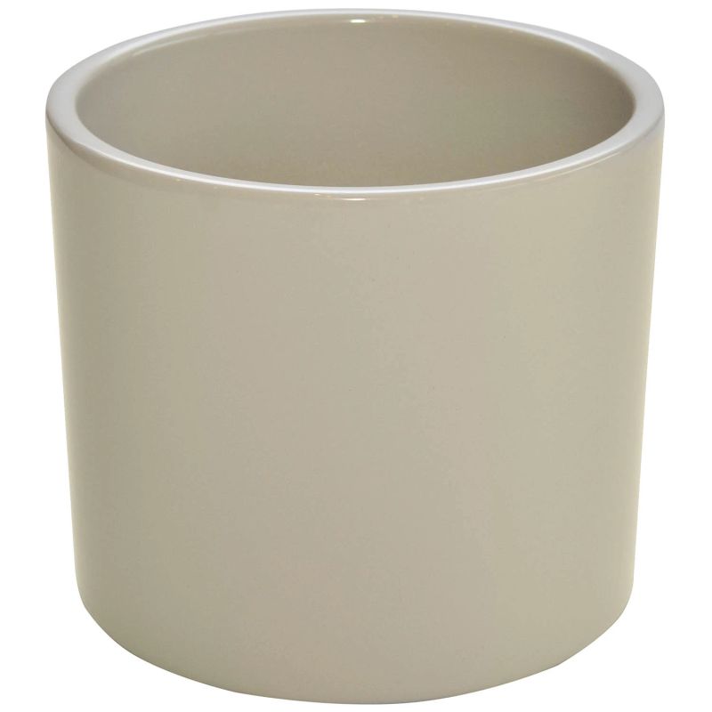 Keram.puķu pods walec structur d23 beige