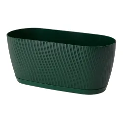 Цветочный горшок Form Plastic Mika Box Eco 4539-075, пластик, 26.7 см x 12.6 см, зеленый