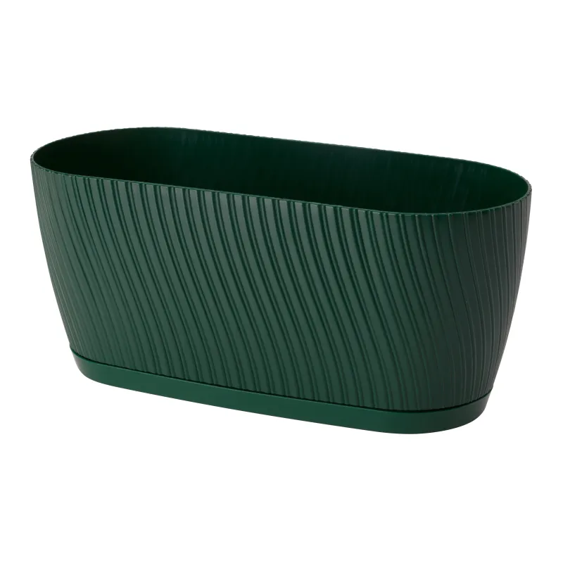 Puķu pods Form Plastic Mika Box Eco 4539-075, plastmasa, 26.7 cm x 12.6 cm, zaļa