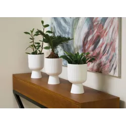 Puķu pods Form Plastic KELI MIKA 5120-011, plastmasa, balta