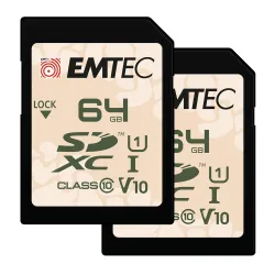 Emtec SDXC 64GB UHS-I U1 V10 Outdoor 2 pcs