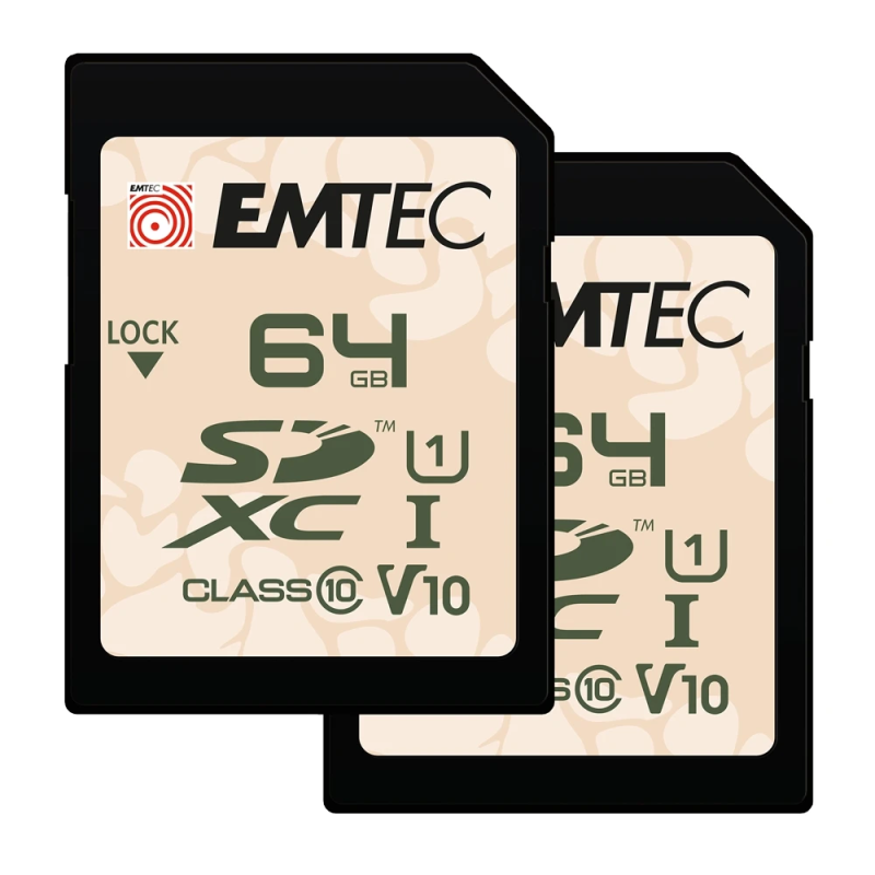 Emtec SDXC 64GB UHS-I U1 V10 Outdoor 2 pcs
