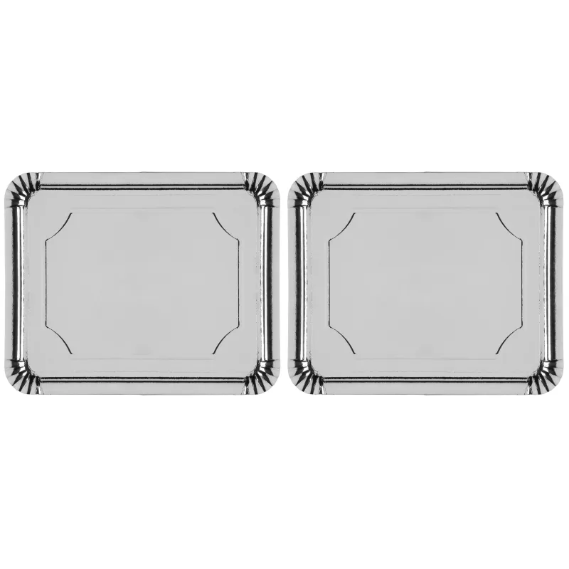 Paplāte 643379, 38 cm x 2 cm, 31 cm, 2 gab., Sudraba