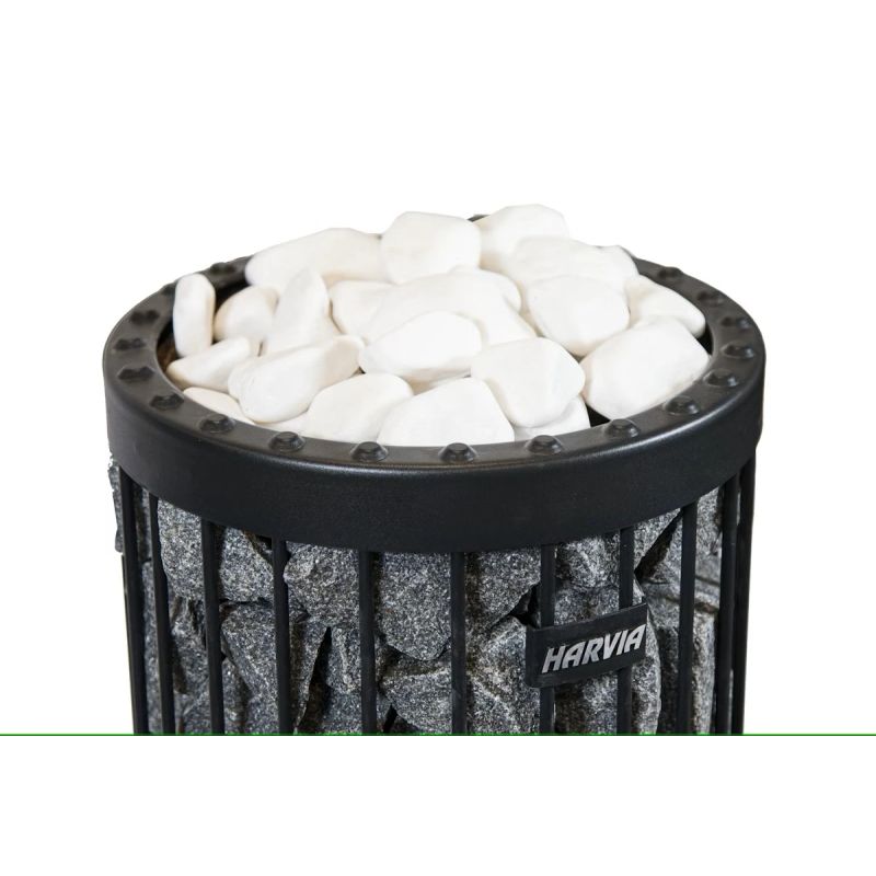 Dek.akmeņi noapaļoti balti 5-10cm 10kg