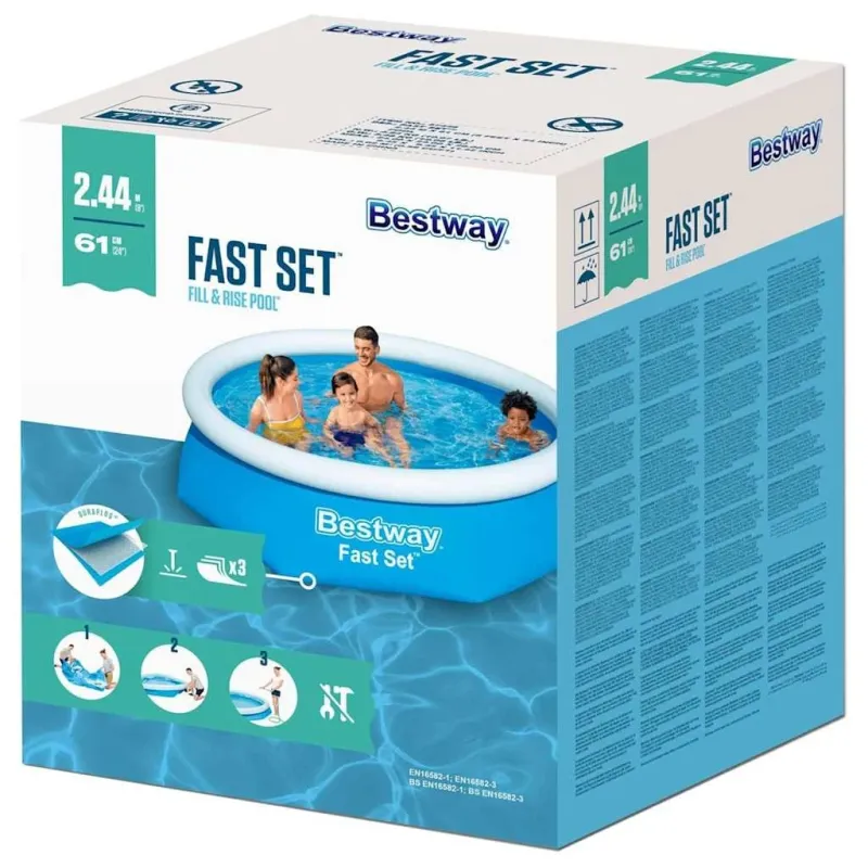 Bassein, täispuhutav Bestway 57448, sinine x 61 cm