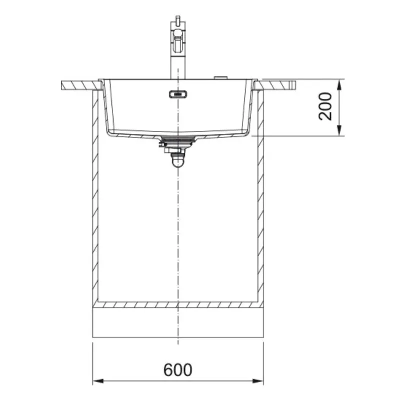 Virtuves izlietne Franke Maris 125.0683.182, 52 cm x 43.3 cm x 20 cm, polāri balta