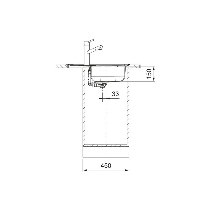 Virtuves izlietne Franke 101.0729.493, 43.5 cm x 62 cm x 15 cm, sudraba