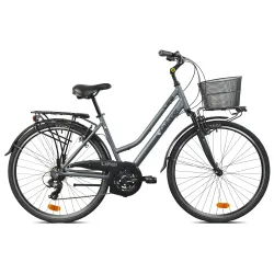 Velosipēds pilsētas Outliner, 28 , melna-tumši pelēks