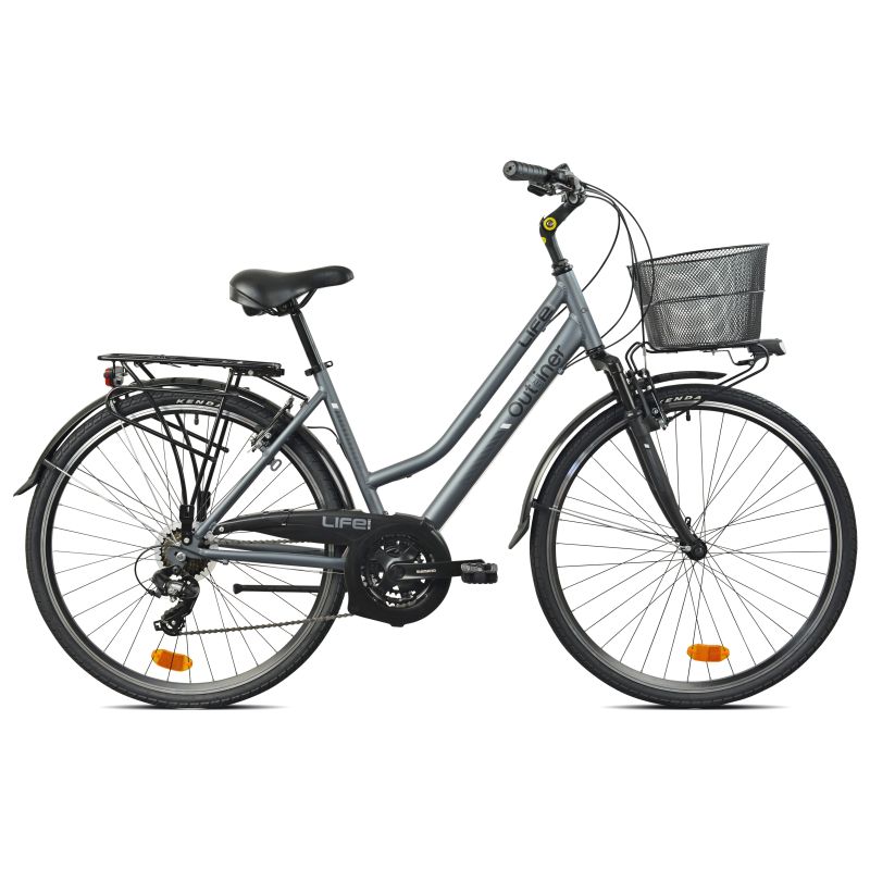 Velosipēds pilsētas Outliner, 28 , melna-tumši pelēks