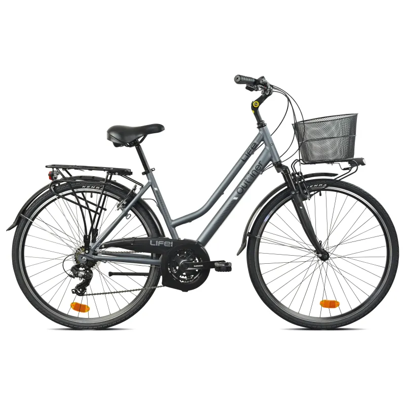 Velosipēds pilsētas Outliner, 28 , melna-tumši pelēks