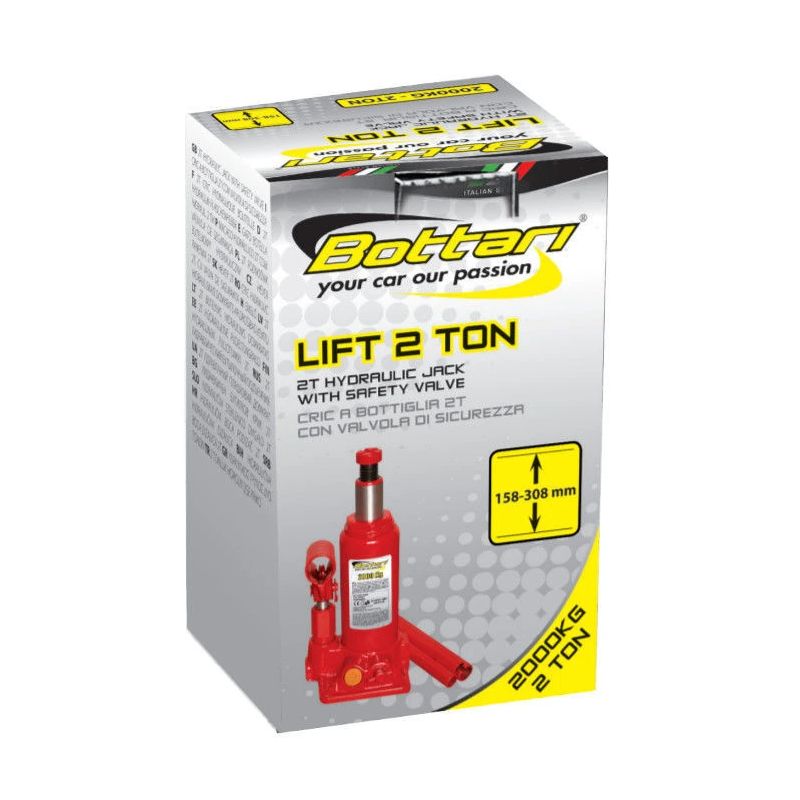 Pacēlājs hidrauliskais bottari 2t h158