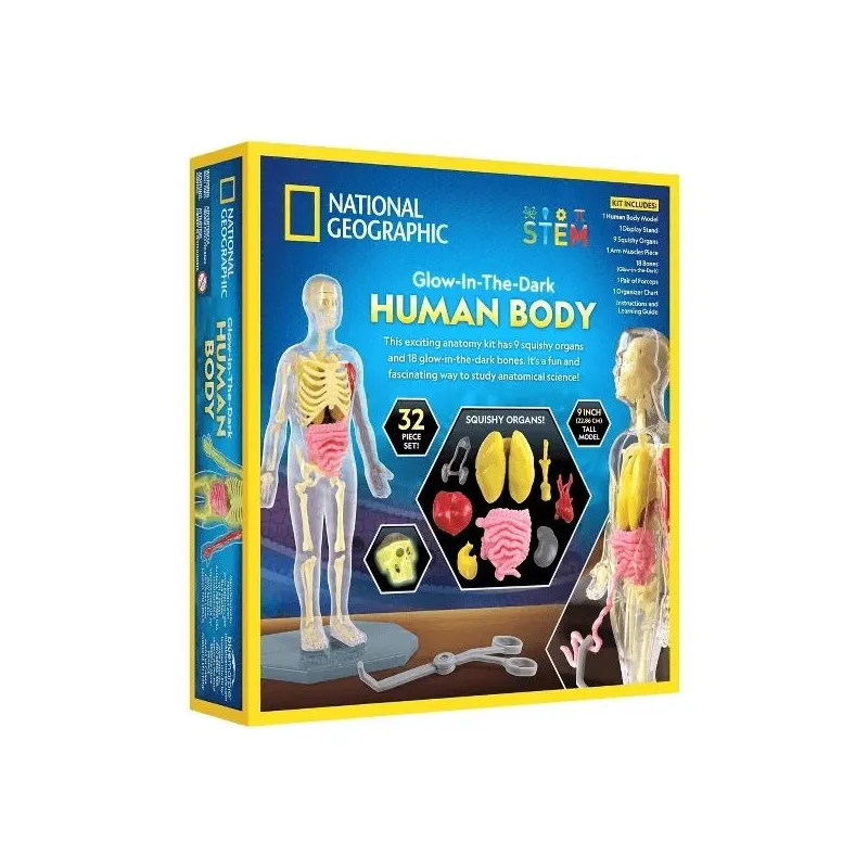 Rotaļlietu zinātnes pārbaudes komplekts National Geographic Glow In The Dark RTHUMBODY