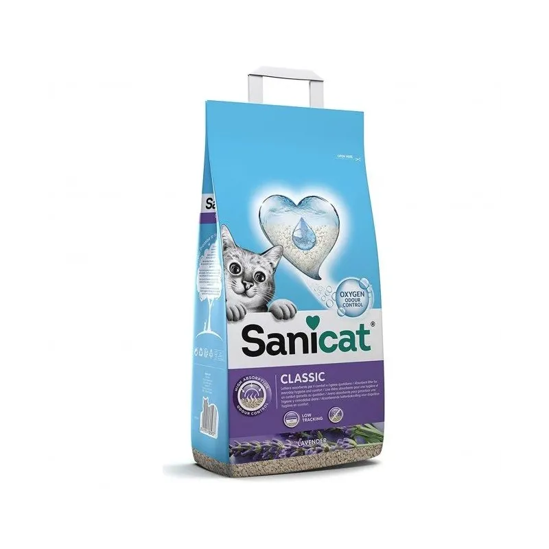 Kaķu pakaiši Sanicat, organiskās ,necementējošās,, 8 l