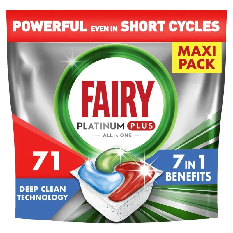 Tabletes trauku mazgājamajai mašīnai Fairy Platinum Plus, 71 gab.