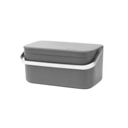 Trauks ēdiena pārpalikumam tumši pelēks