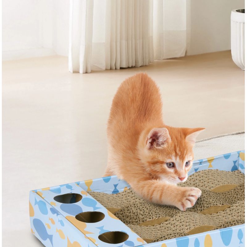 Kaķu skrāpēja detaļa, 35.5 cm x 22 cm x 5.5 cm