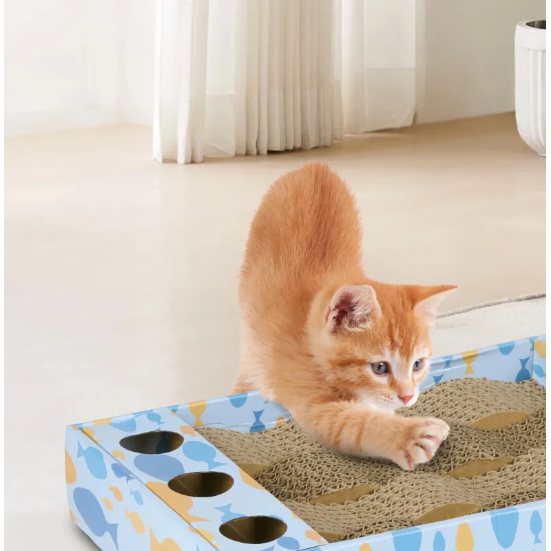 Kaķu skrāpēja detaļa, 35.5 cm x 22 cm x 5.5 cm