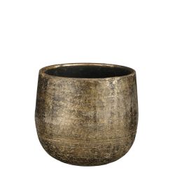 Vāze keram. marcus d18 h16cm bronzas met