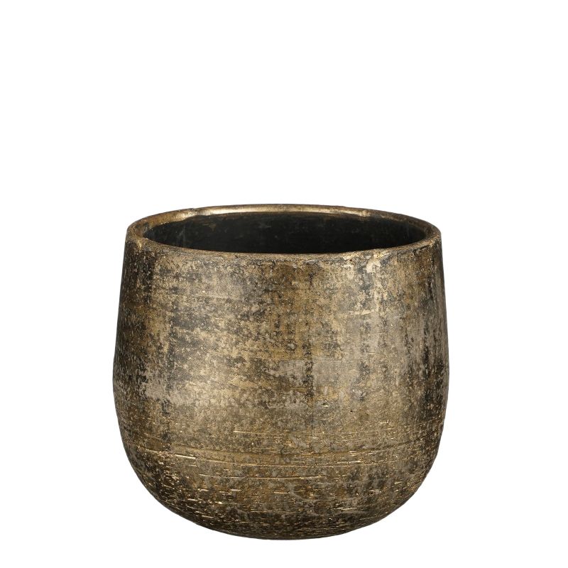 Vāze keram. marcus d18 h16cm bronzas met