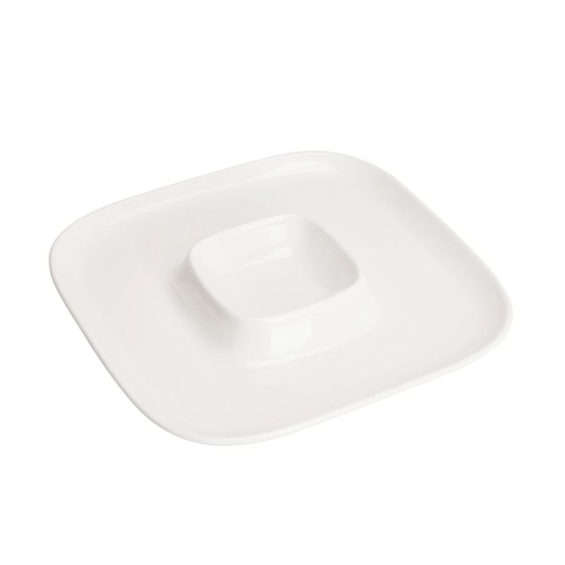 Uzkodu šķīvis porcelāna 26x26cm