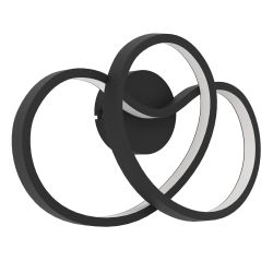 Gaismeklis sienas gianella 900949 melns