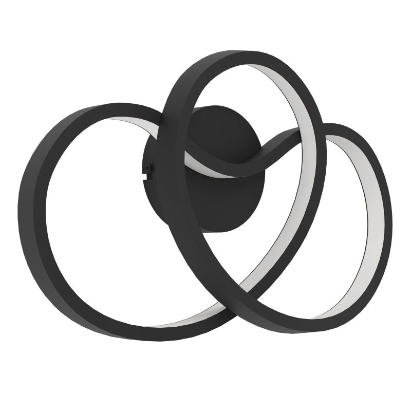 Gaismeklis sienas gianella 900949 melns