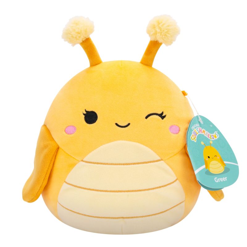 Squishmallows Greer the Yellow Grasshopper plīša rotaļlieta, 19 cm ,7.5,