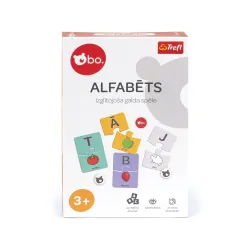 bo. Educational Board Game Alphabet, Latvian Language,