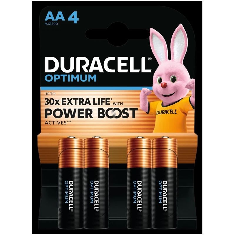 Baterijas Duracell DURSP13. AA. 1.5 V. 4 gab.