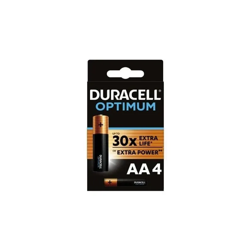 Duracell Optimum AA ,LR6, sārma baterijas, 4 gab.
