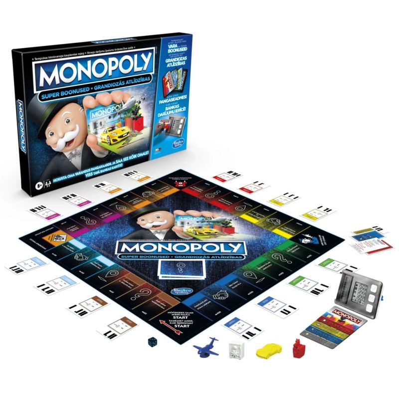 MONOPOLY Galda Spēle Grandiozās Atlīdzības ,Latviešu val.,