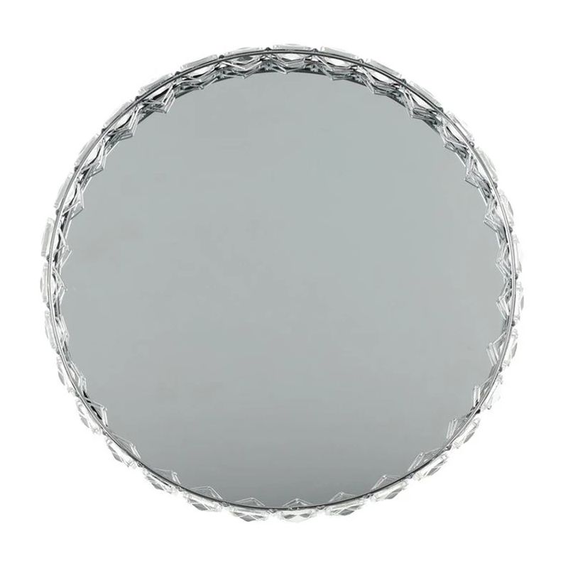 4Living svečtura paliktnis Spogulis ar kristāliem DIA26 cm